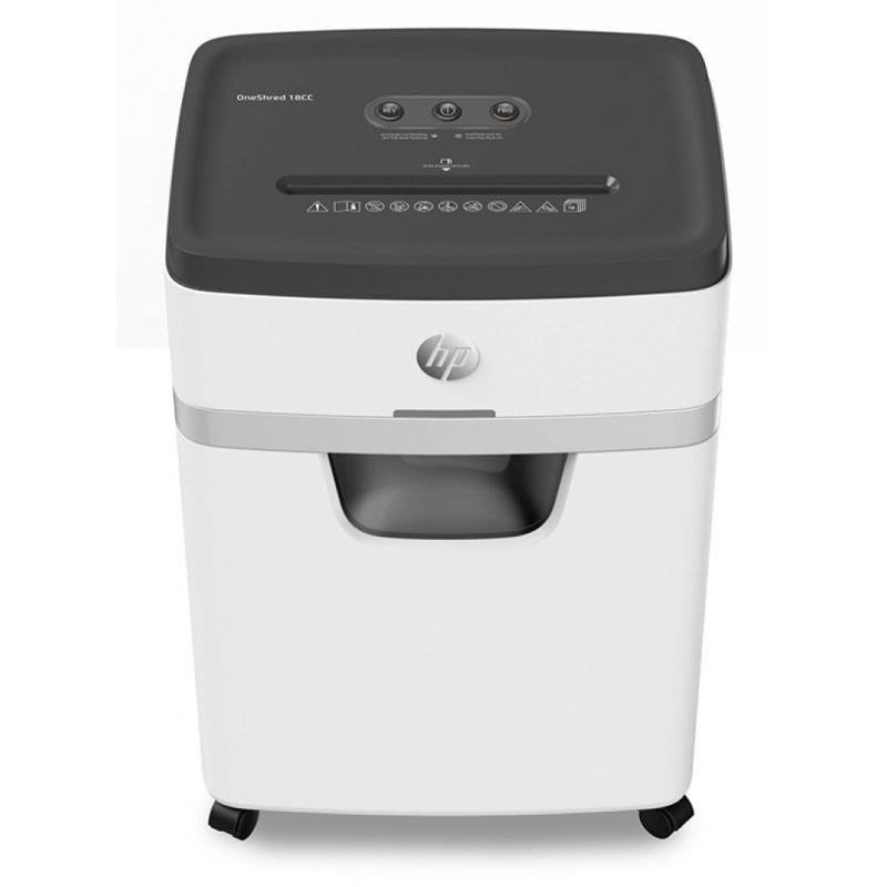 Hewlett-Packard HP ONESHRED 18CC shredder, cut-offs