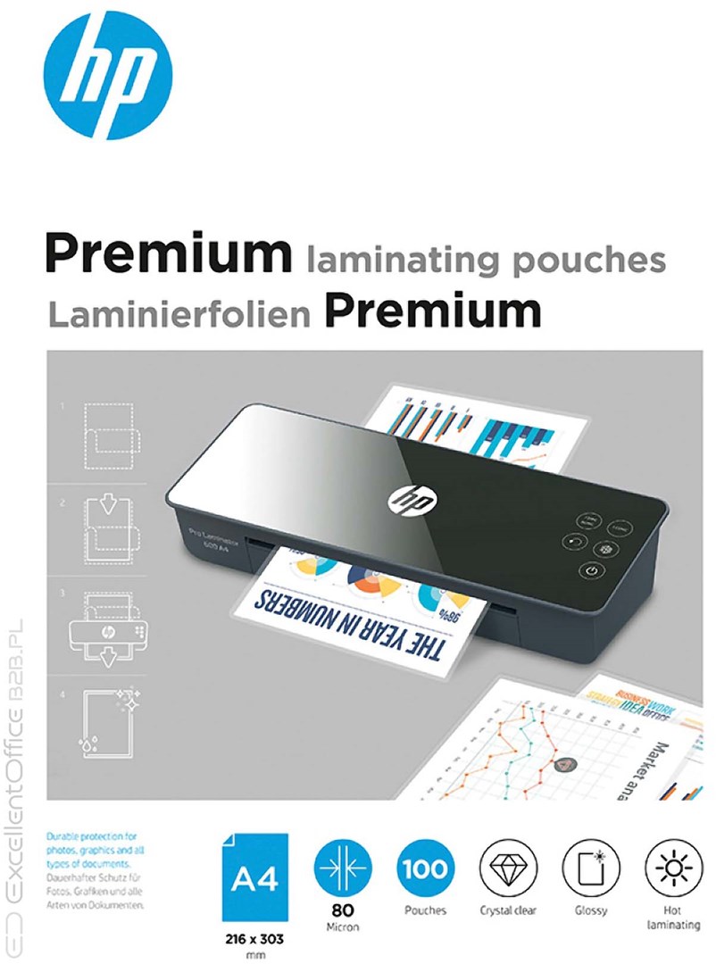 Hewlett-Packard HP Premium lamination film A4
