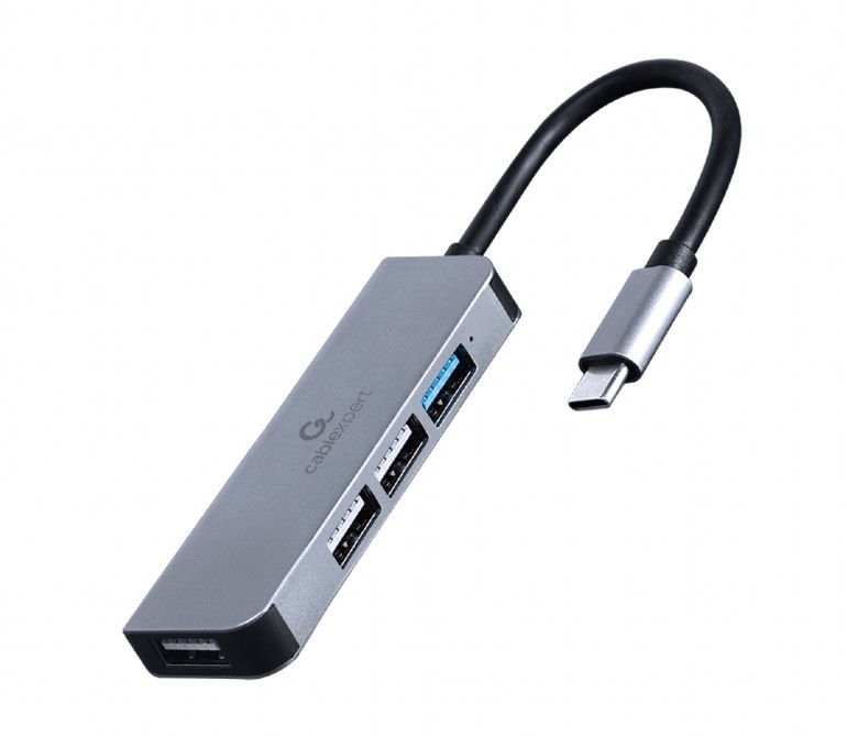 Gembird Hub 4-ports USB-C, 3xUSB 2