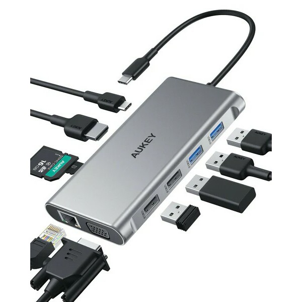 AUKEY Hub USB-C CB-C89 Aluminium |