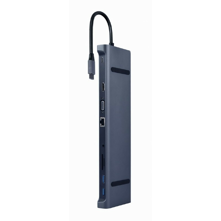 Gembird  Hub USB-C PD GbE VGA