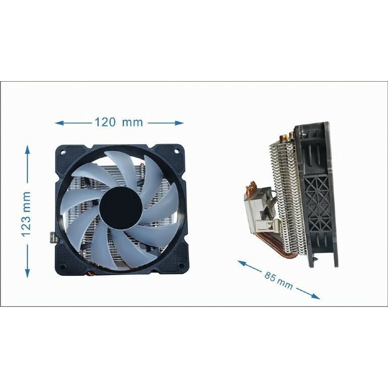 Gembird Huracan 12cm 100W 4-pin multicolor