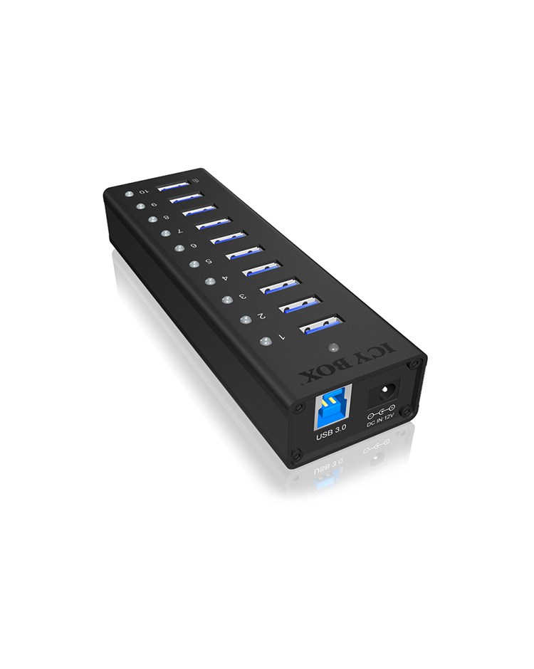 IcyBox IB-AC6110 active 10 port USB