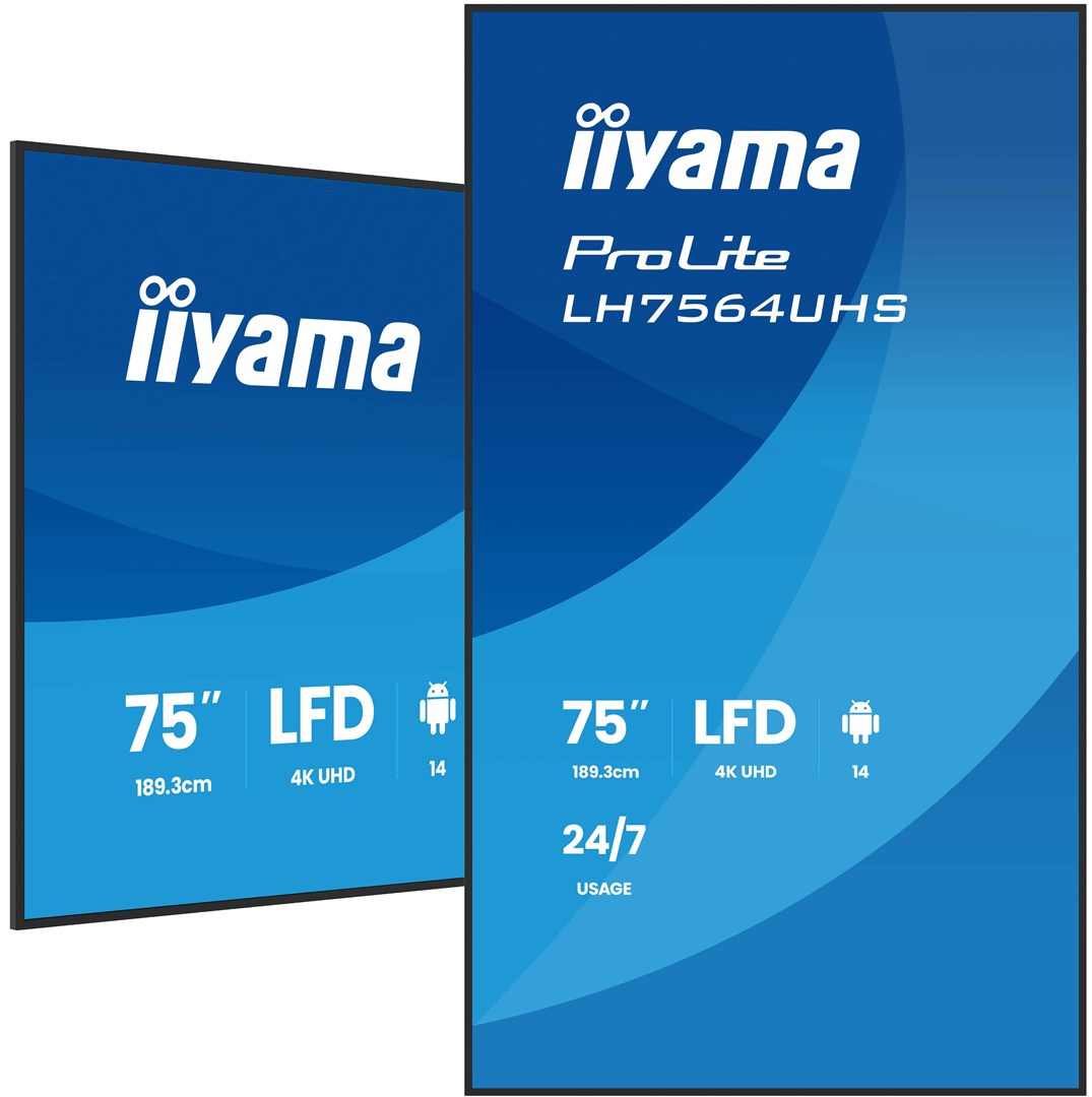 IIYAMA LH7564UHS-B1AG Signage Display Digital signage