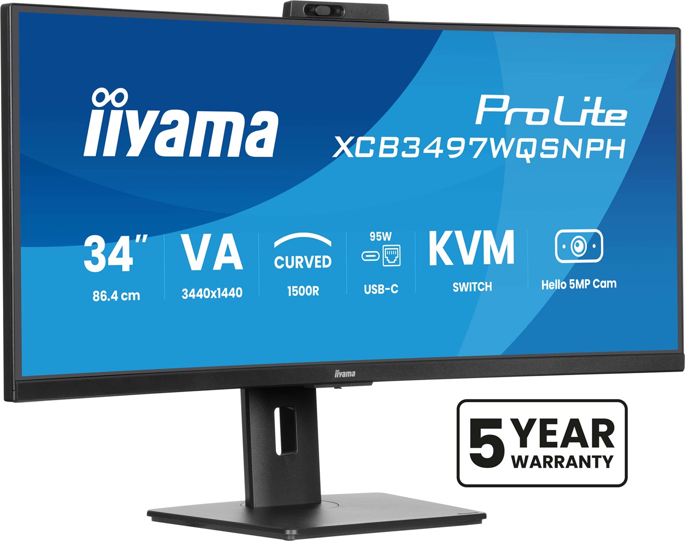 IIYAMA  ProLite XCB3497WQSNPH-B1 computer monitor 86