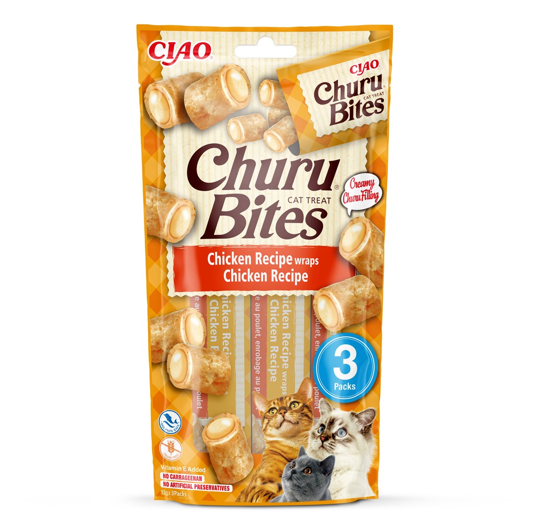 INABA  Churu Bites Chicken recipe wraps