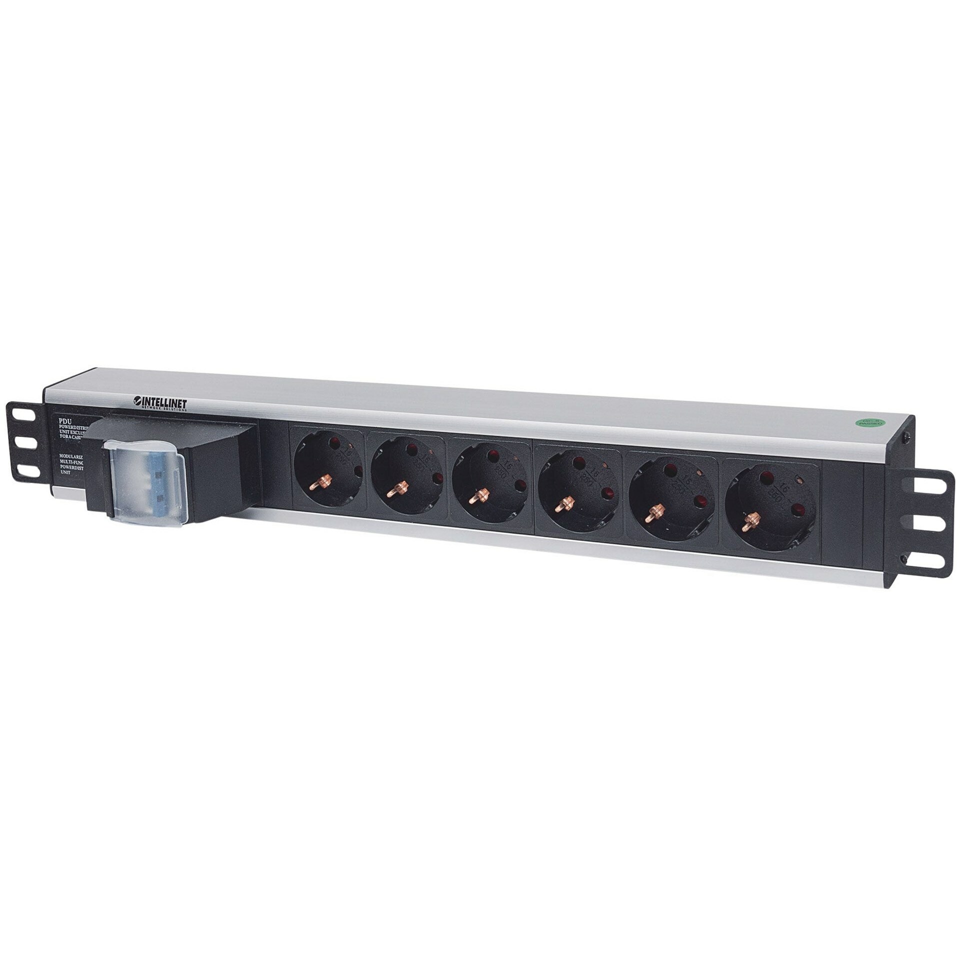 Intellinet 19" 1.5U Rackmount 6-Output