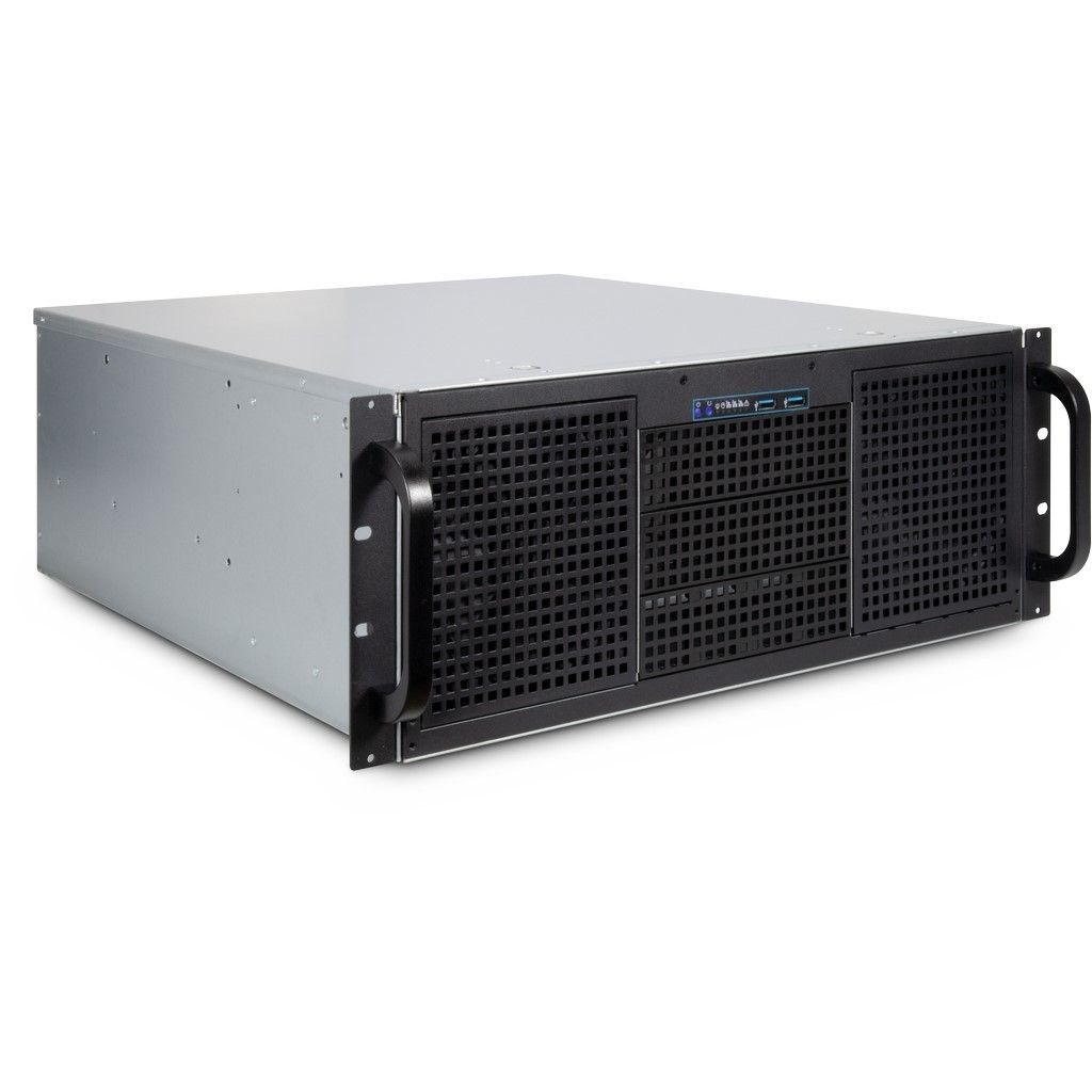 INTER-TECH 4U 40248 Rack Black, Grey