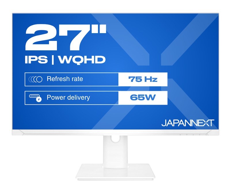 No name JAPANNEXT JN-IPS270WQHD75F-C65W-HSP-W computer monitor