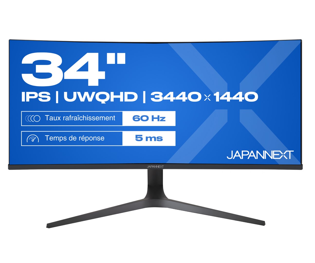 No name JAPANNEXT JN-IPS340UWQHD60C-C65W-HS-W computer monitor