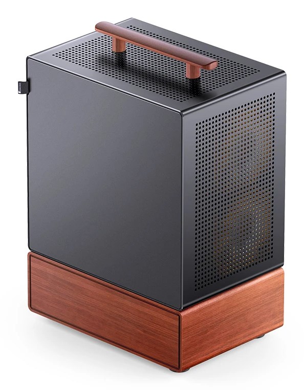 Jonsbo T7 Midi Tower Black, Wood