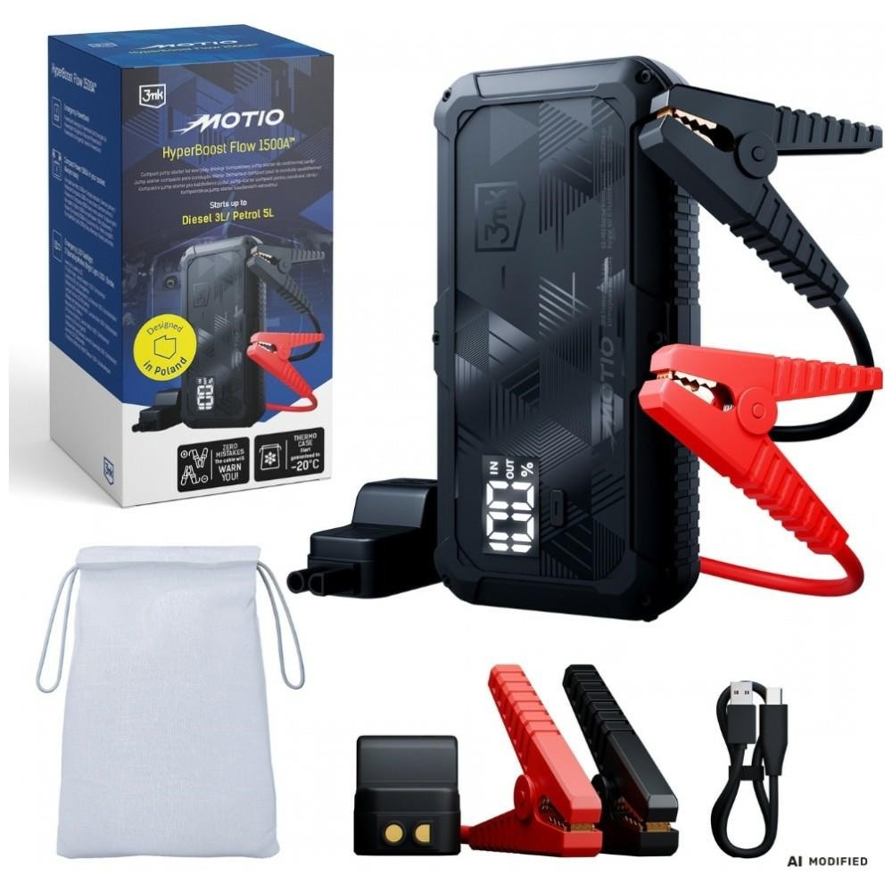 3MK  Jump Starter 1500A LED 10000mAh