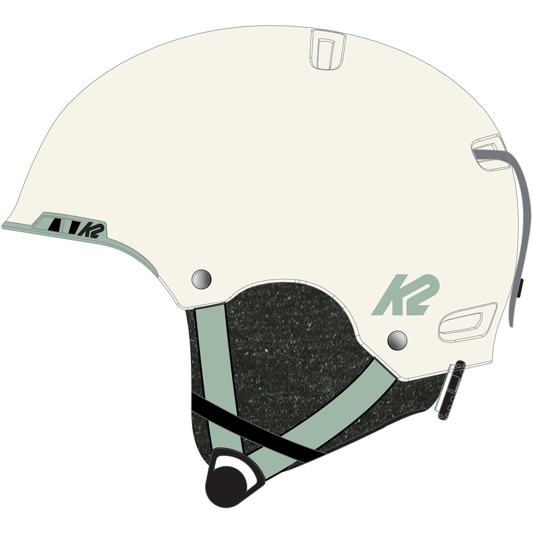 K2 Kask damski MERIDIAN white pearl