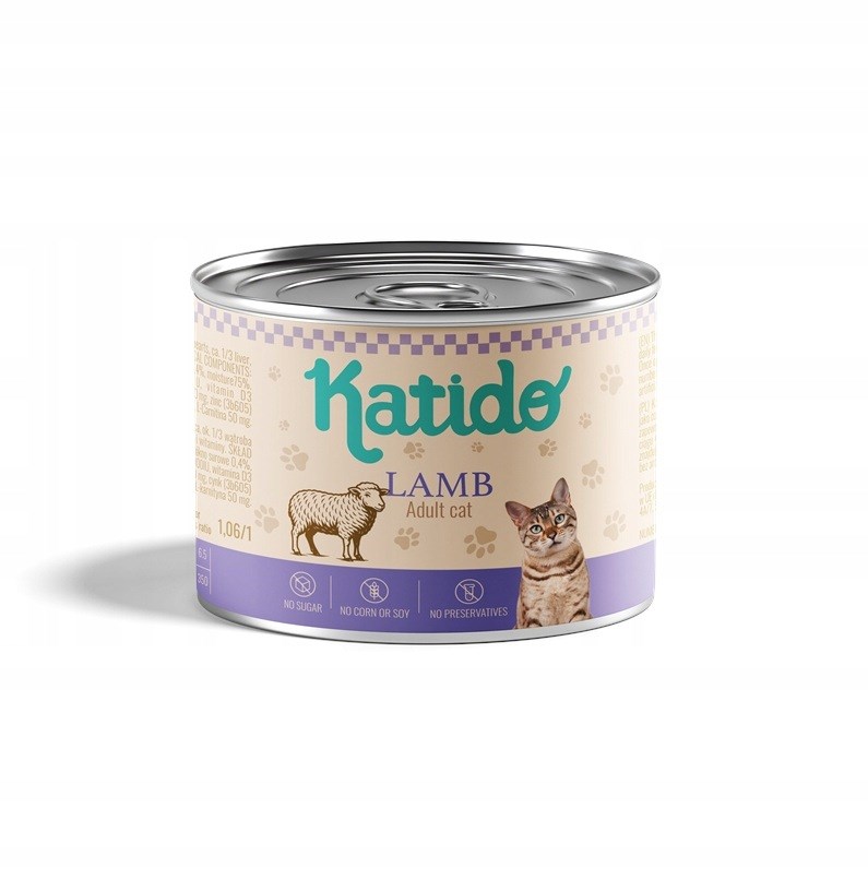 Katido  Lamb - wet cat food
