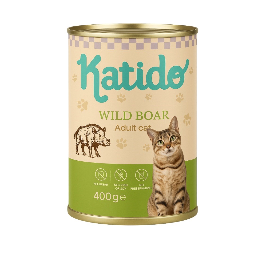 Katido Wild boar - wet cat