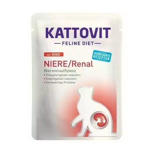 KATTOVIT  Feline Diet Niere/Renal Beef -