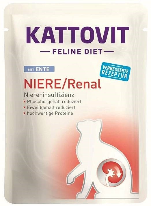 KATTOVIT  Feline Diet Niere/Renal Duck -