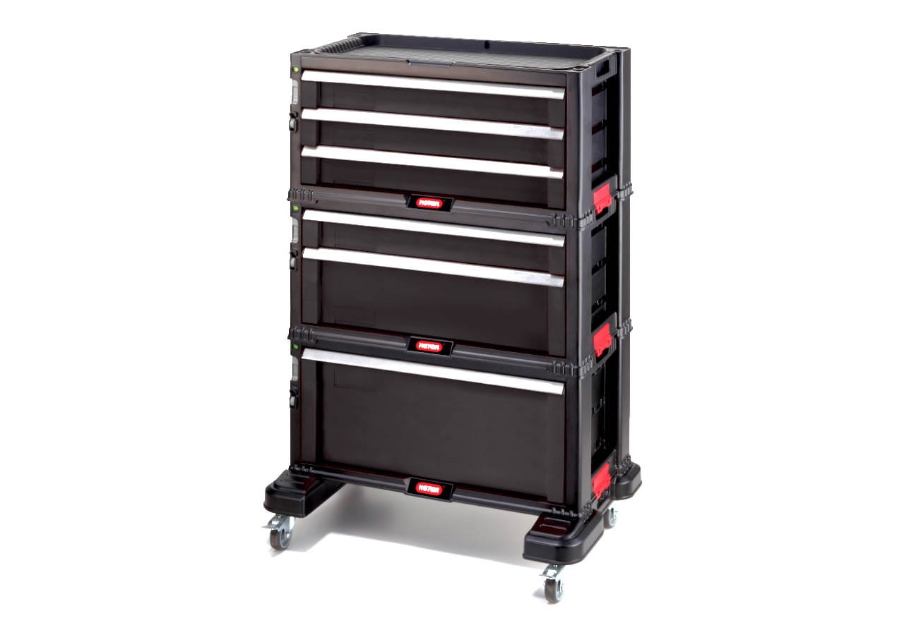 KETER BOOKCASE 6 DRAWERS TOOL CHEST