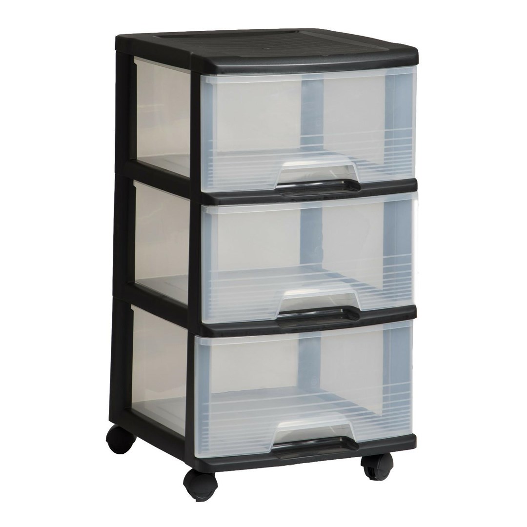CURVER KETER BOOKCASE ON WHEELS 3x20L