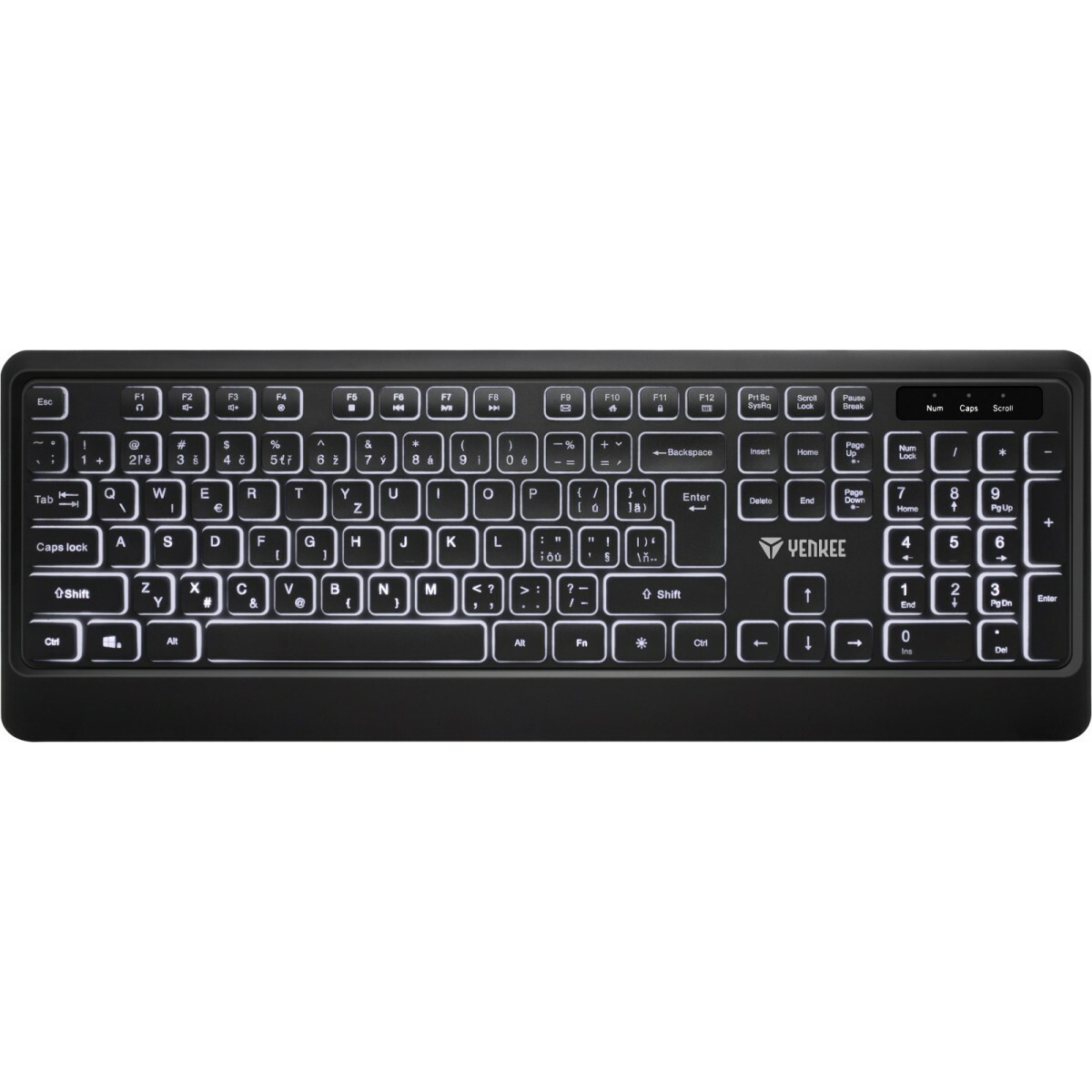 YENKEE  Keyboard Backlit quiet USB with