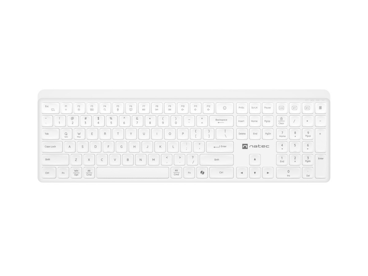 NATEC  Keyboard Tang US wireless white