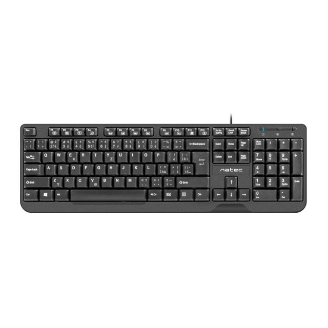 NATEC Keyboard Trout Slim black USB