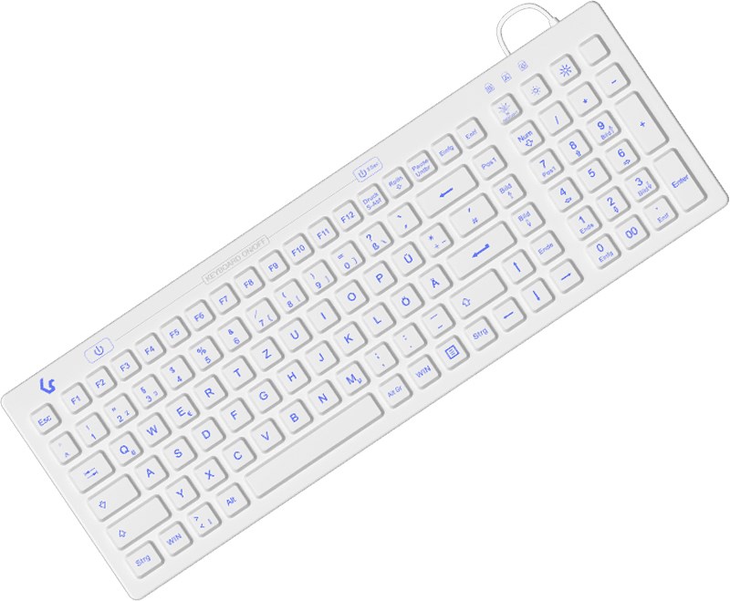 RAIDSONIC KeySonic KSK-6031INEL-Wh (DE) keyboard Industrial