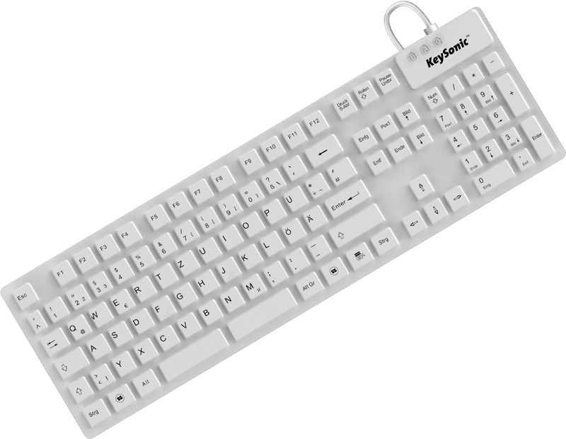 RAIDSONIC KeySonic KSK-8030 IN (DE) white