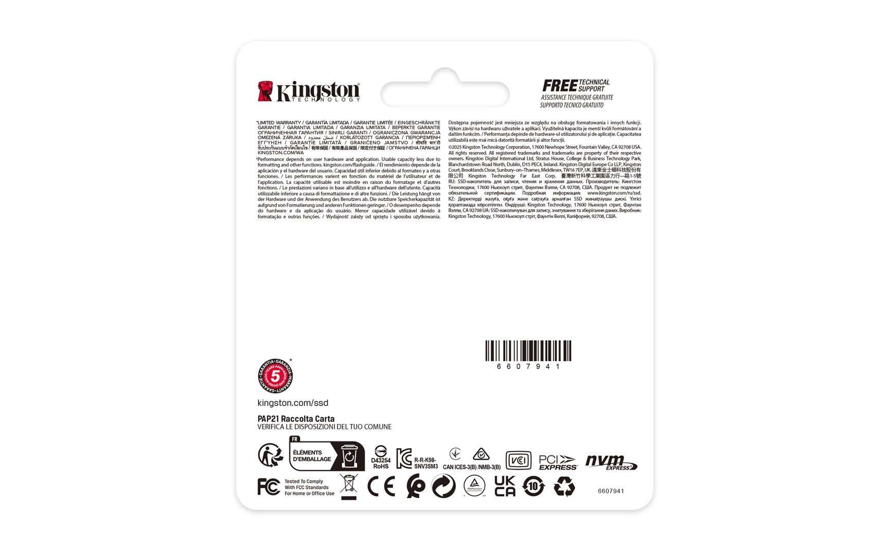 KINGSTON SSD Disk NV3 1TB M