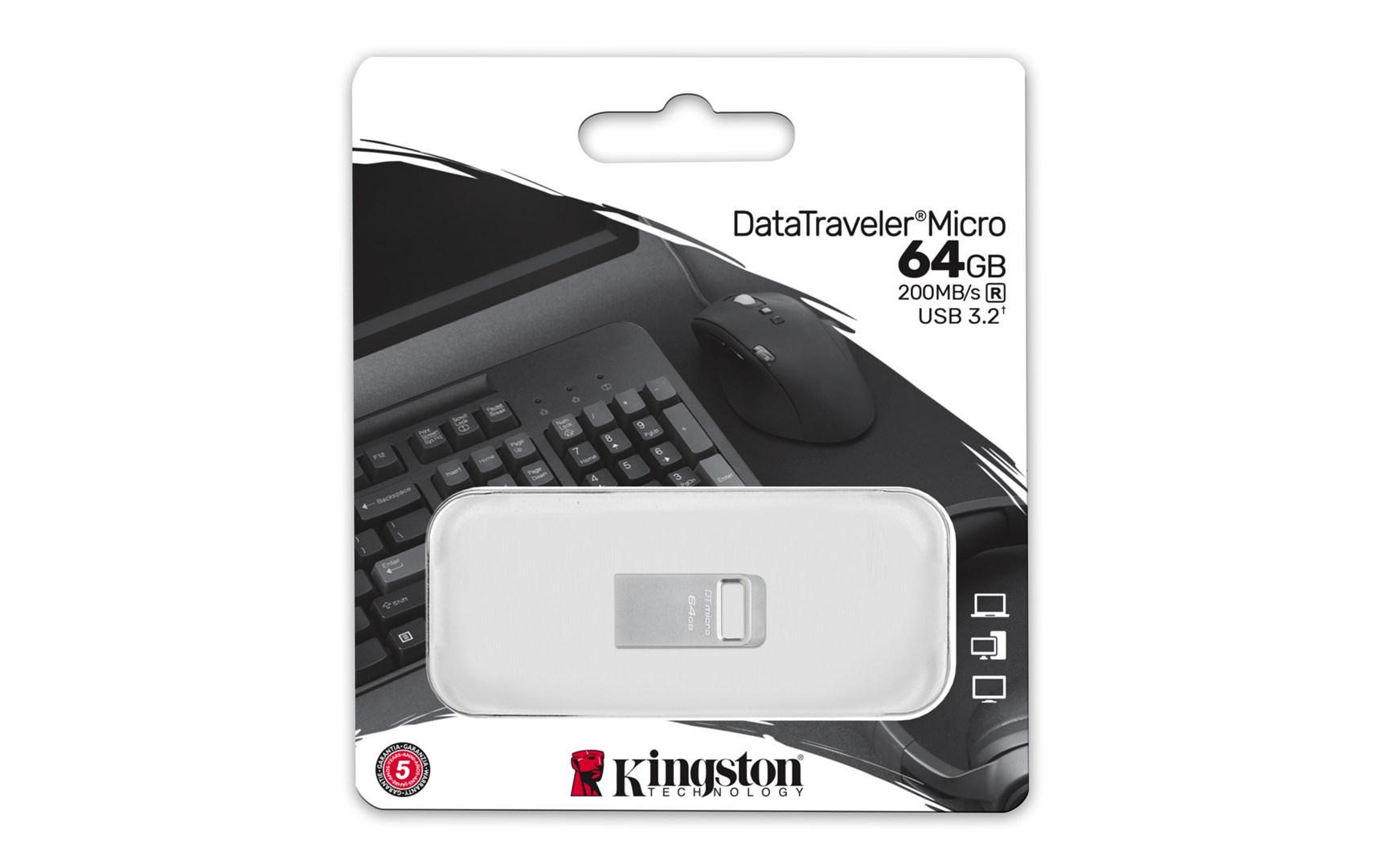 KINGSTON  Technology DataTraveler 64GB Micro 200MB/s