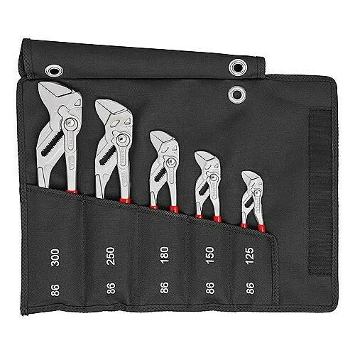 KNIPEX set of 5 pliers-wrenches 125/150/180/250/300mm