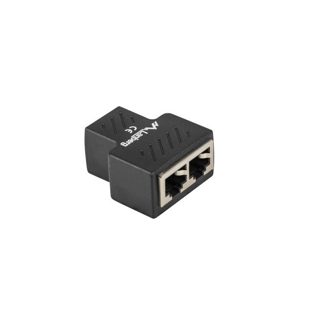 LANBERG  ADS-RJ45-2RJ45-OS cable splitter/combiner Black |