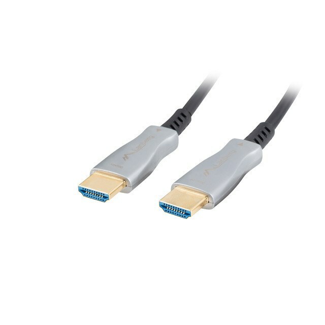 LANBERG  CA-HDMI-20FB-0500-BK optical cable HDMI M/M