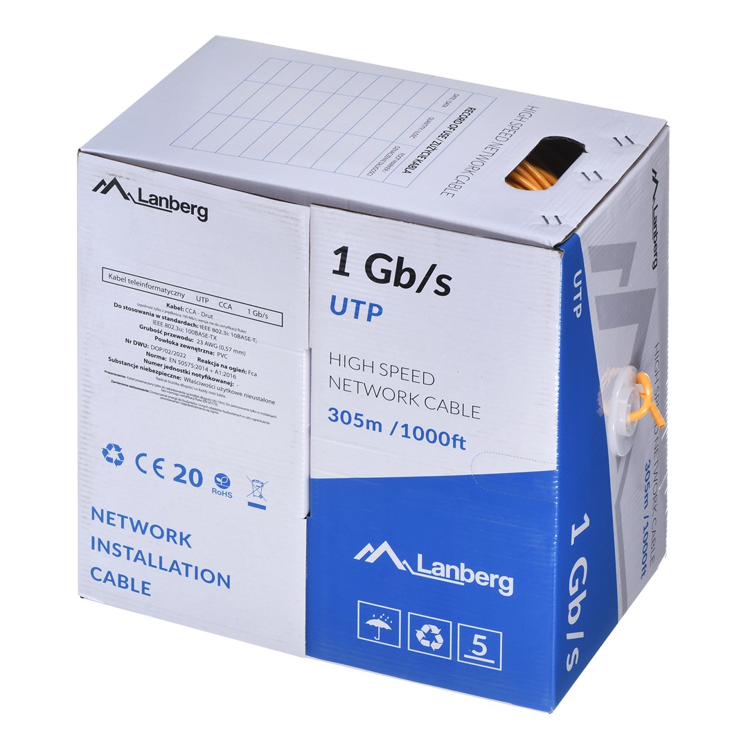 LANBERG  LAN cable UTP 1GB/S 305M
