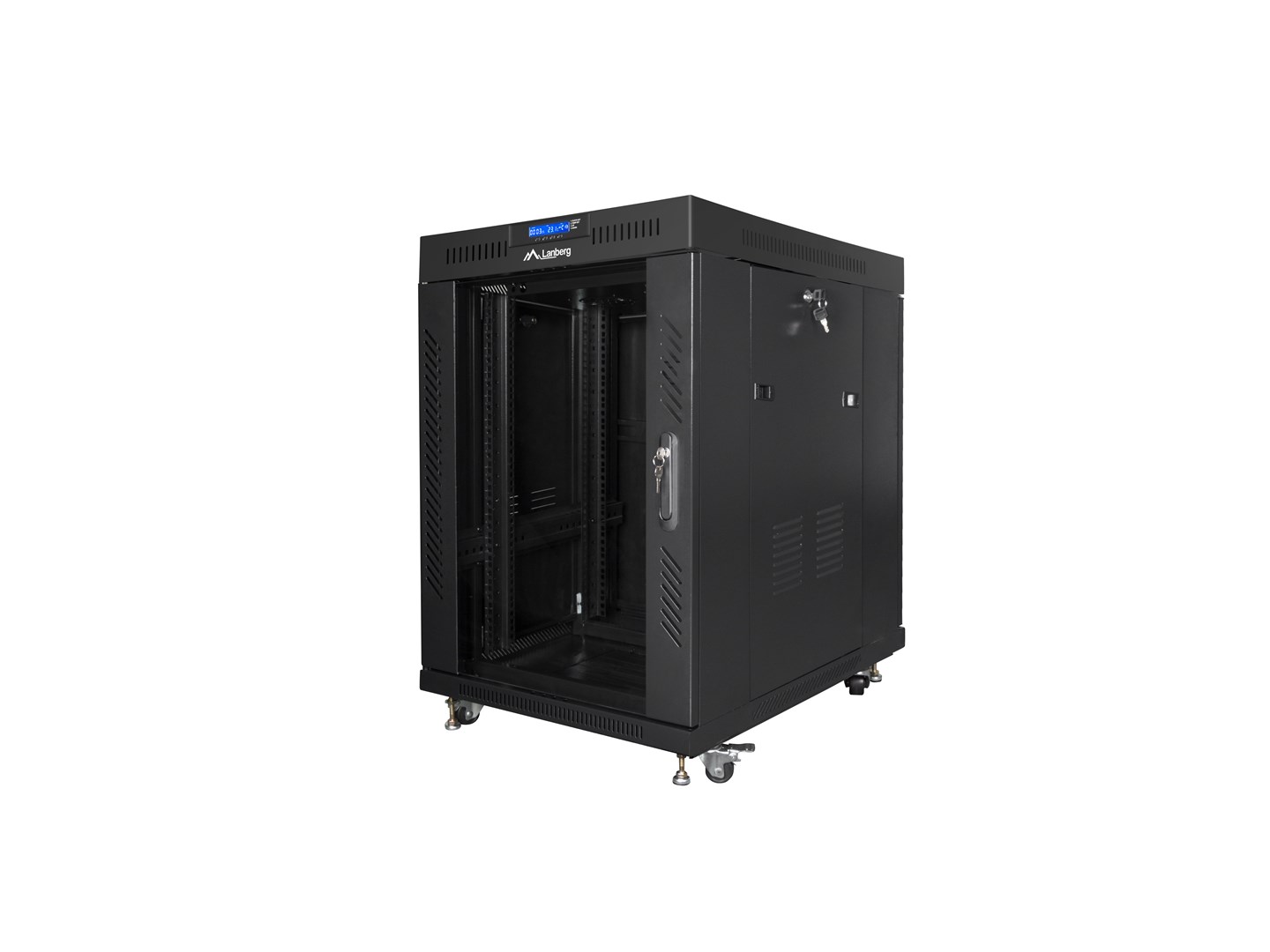 LANBERG FF01-8015-12BL rack cabinet 15U Freestanding