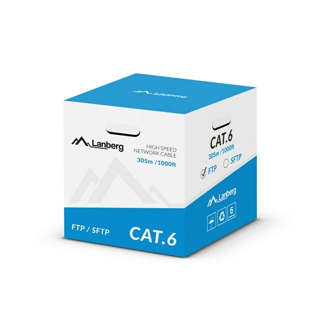 LANBERG  LCS6-11CU-0305-S networking cable Grey 305