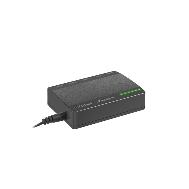 LANBERG Switch DSP1-1005 5-PORT 1GB/S DESKTOP