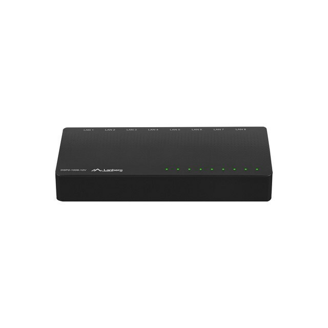 LANBERG Swich DSP2-1008-12V 8X 1GB/S DES