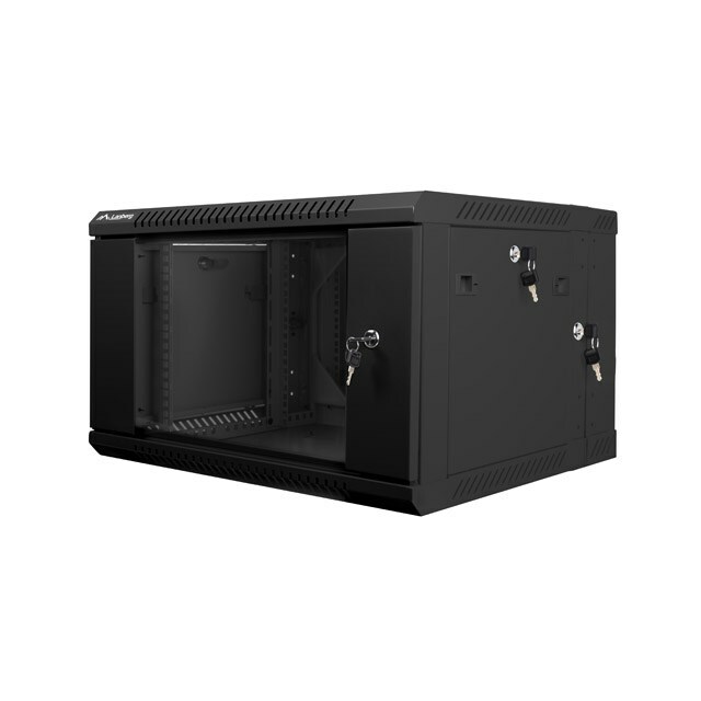LANBERG  WF02-6606-10B rack cabinet 6U Wall