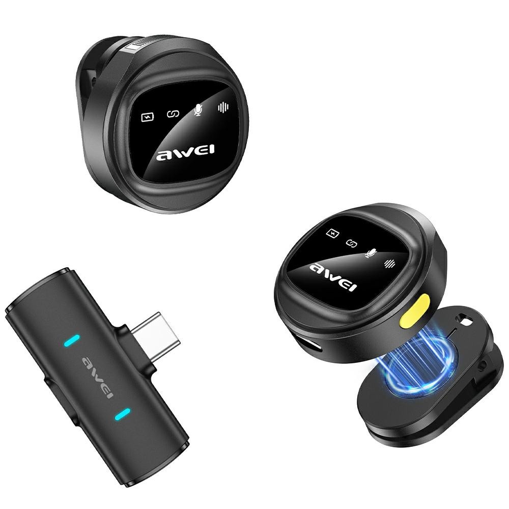 AWEI  Lavalier microphone MK3 Duo black