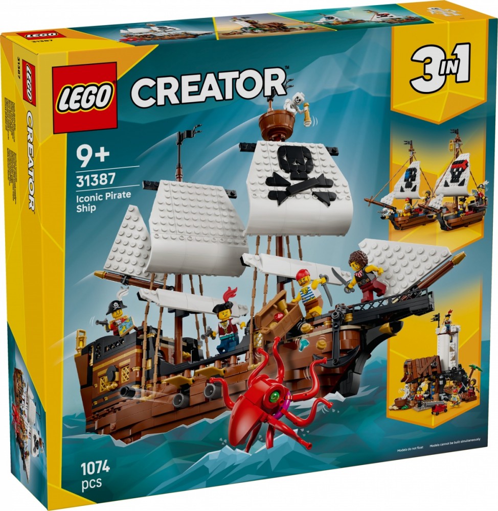 LEGO   31387 Iconic Pirate Ship |
