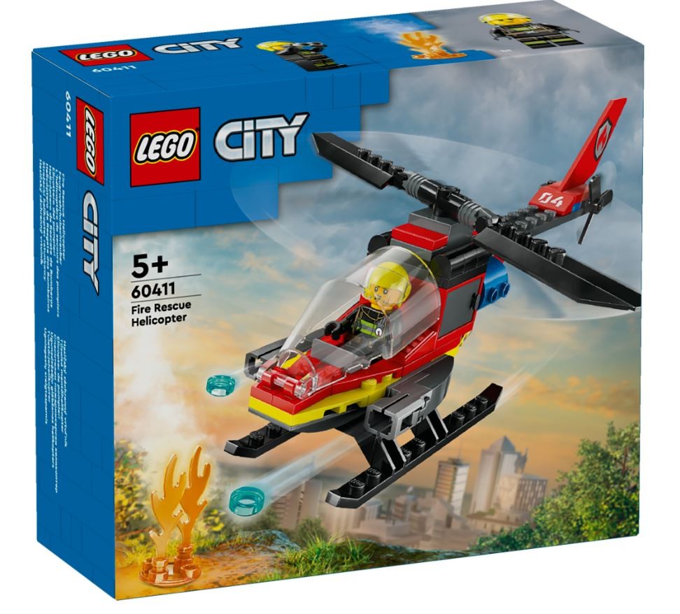 LEGO   City 60411 Fire Rescue Helicopter