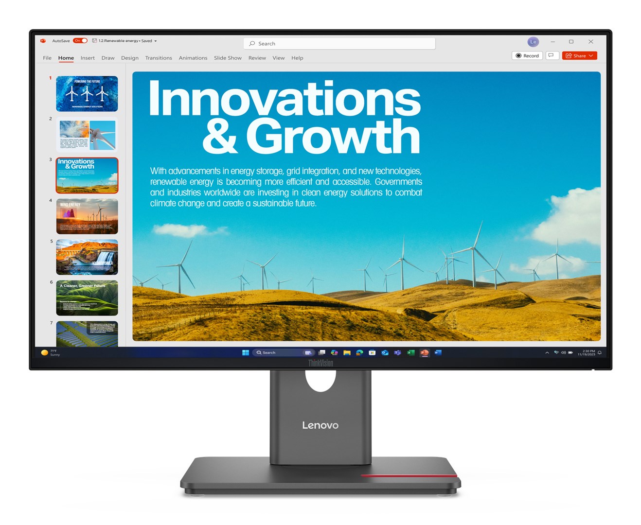 Lenovo ThinkVision P24QD-40 Monitor | 64B1GAT1EU