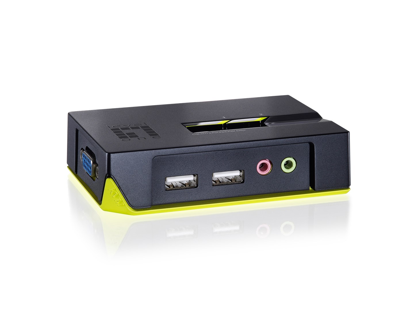 No name LevelOne 2-Port USB VGA