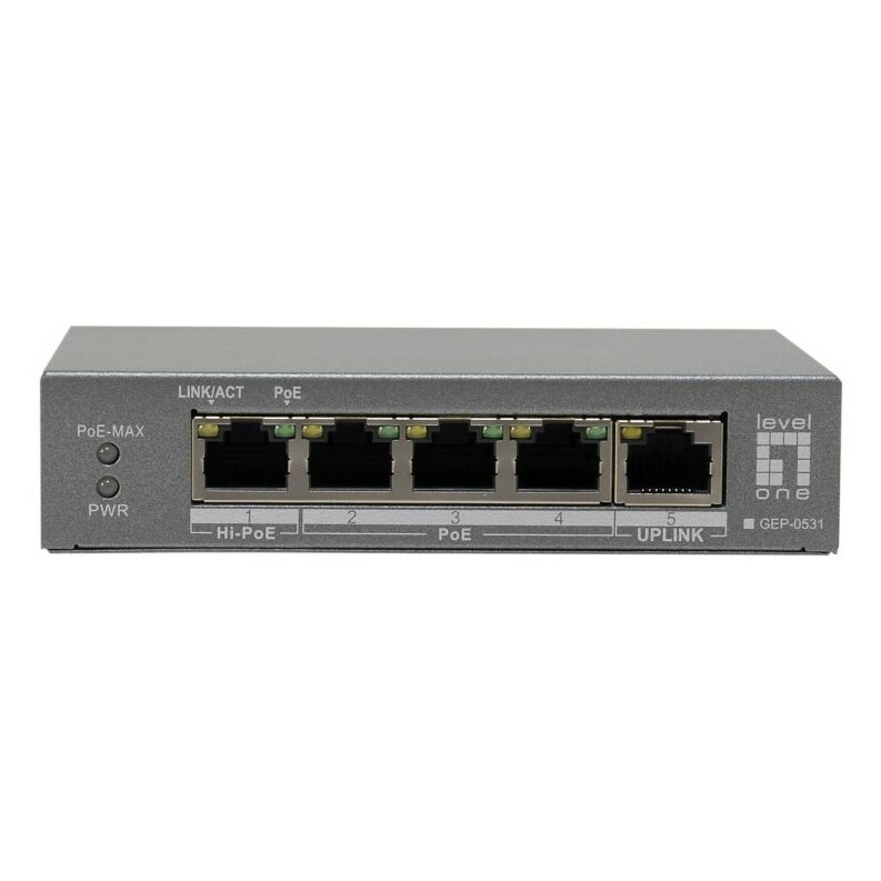 No name LevelOne 5-Port Gigabit PoE