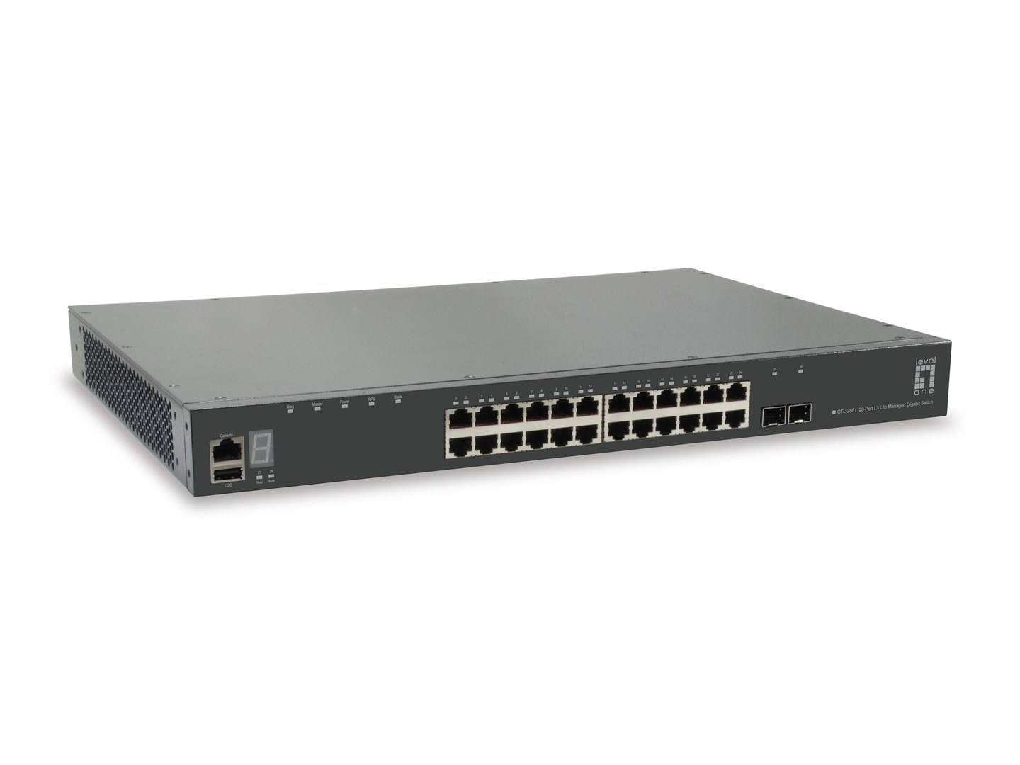 No name LevelOne KILBY 28-Port Stackable