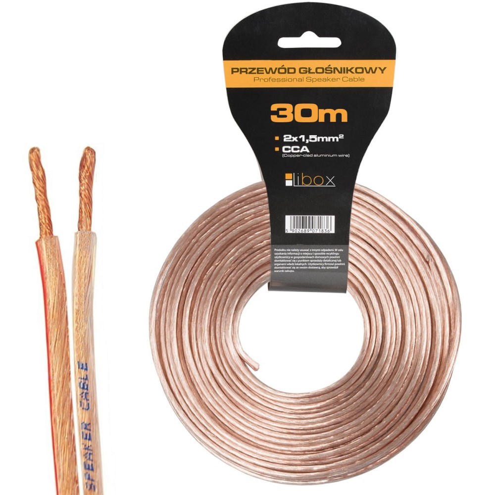 Libox Kabel głośnikowy 2x1,50mm LB0008-30