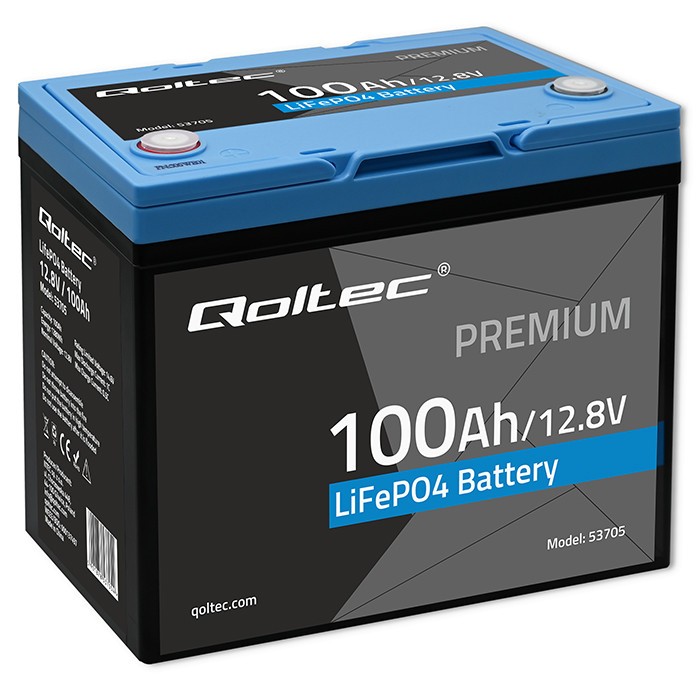 Qoltec LiFePO4 battery 12.8V, 100Ah