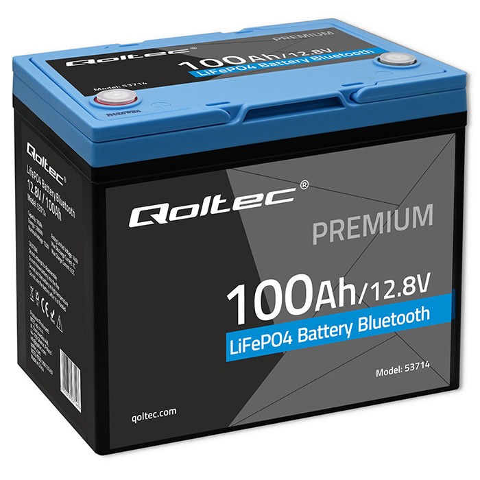 Qoltec LiFePO4 battery 12.8V 100Ah