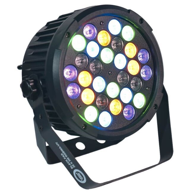 Light4Me  BLACK PAR 30x3W RGBA-UV LED